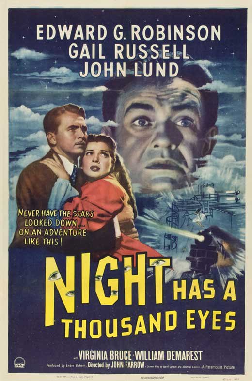 Night Has A Thousand Eyes (1948) - Edward G. Robinson  Colorized Version DVD