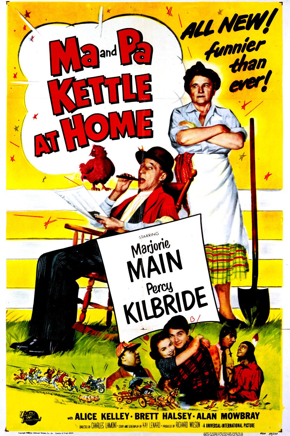 Ma And Pa Kettle At Home (1954) - Marjorie Main  Colorized Version  DVD