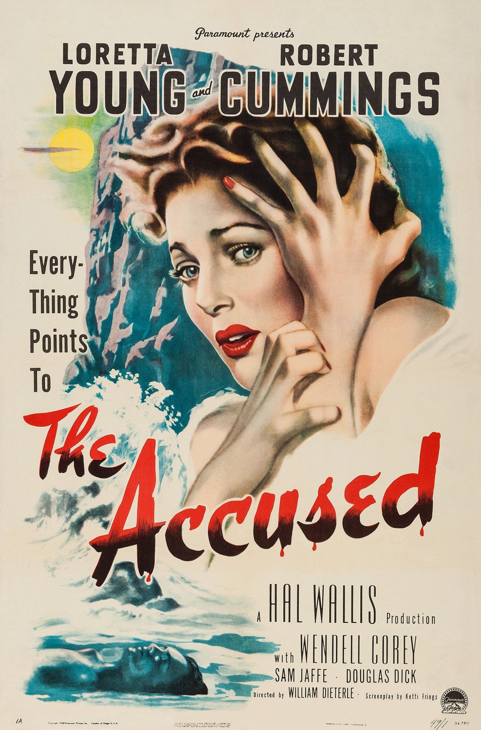 The Accused (1949) - Loretta Young  Colorized Version  DVD