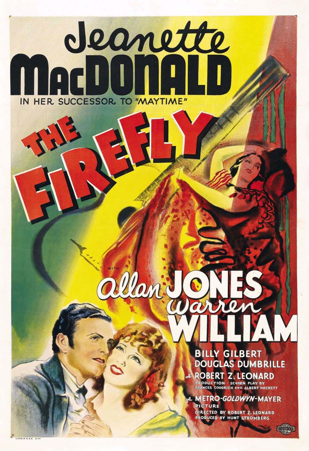 The Firefly (1937) - Jeanette MacDonald  Colorized Version  DVD