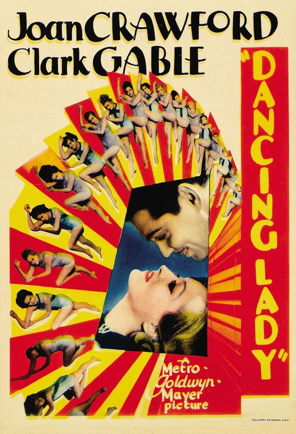 Dancing Lady (1933) - Clark Gable  Colorized Version  DVD