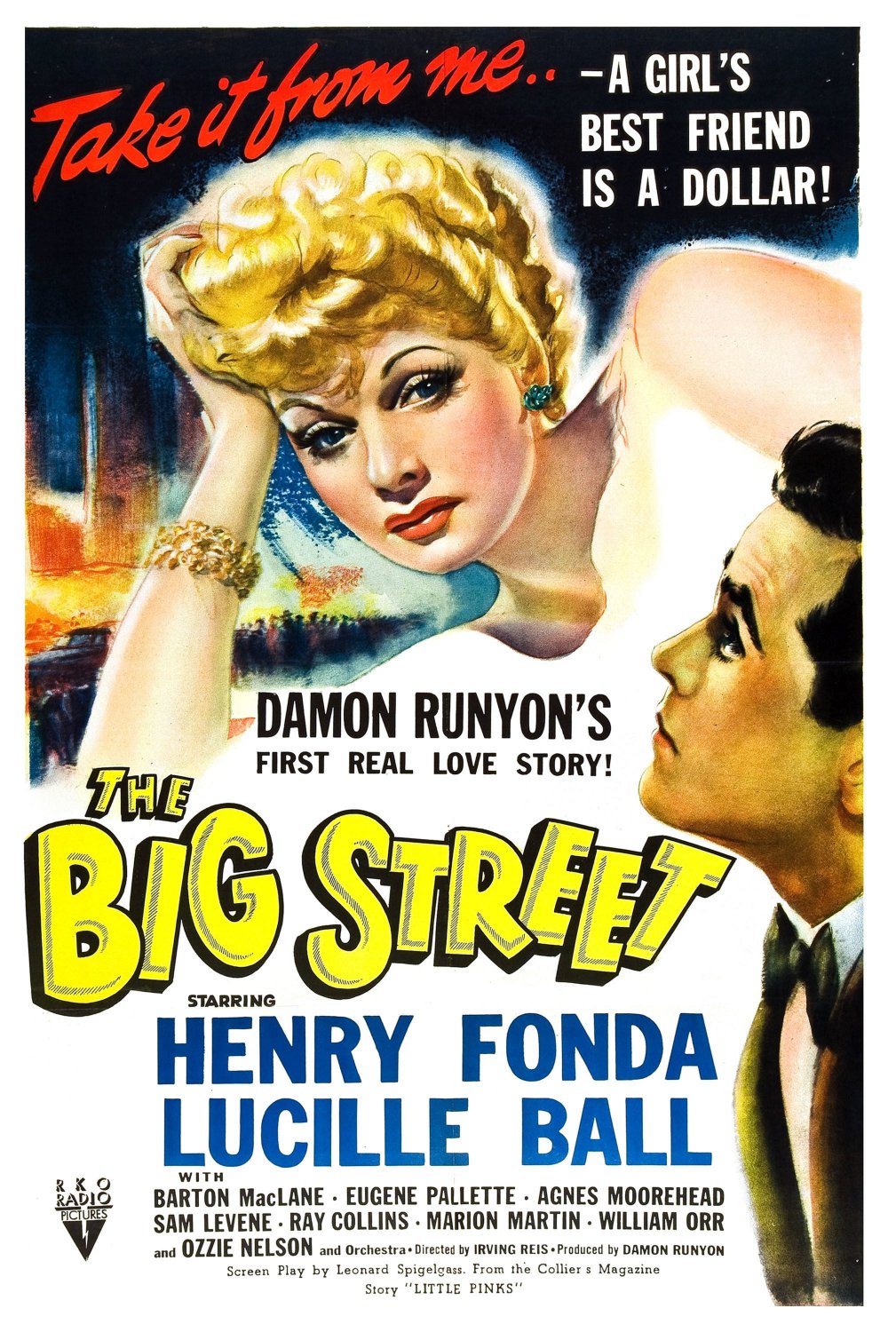 The Big Street (1942) - Lucille Ball  Colorized Version  DVD