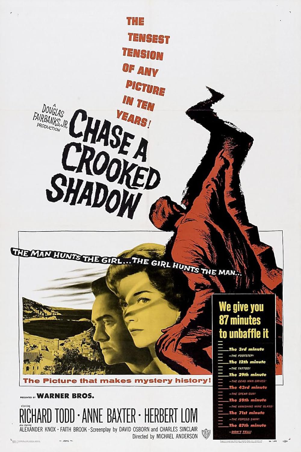 Chase A Crooked Shadow (1958) - Richard Todd  Colorized Version  DVD