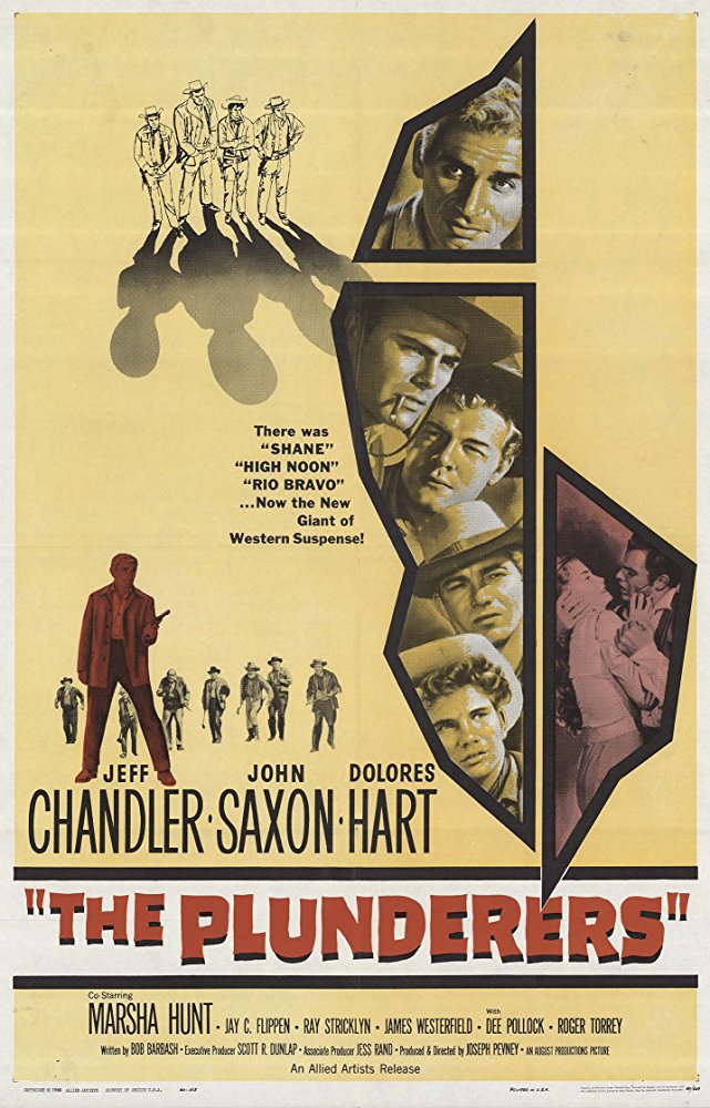 The Plunderers (1960) - Jeff Chandler  Colorized Version DVD