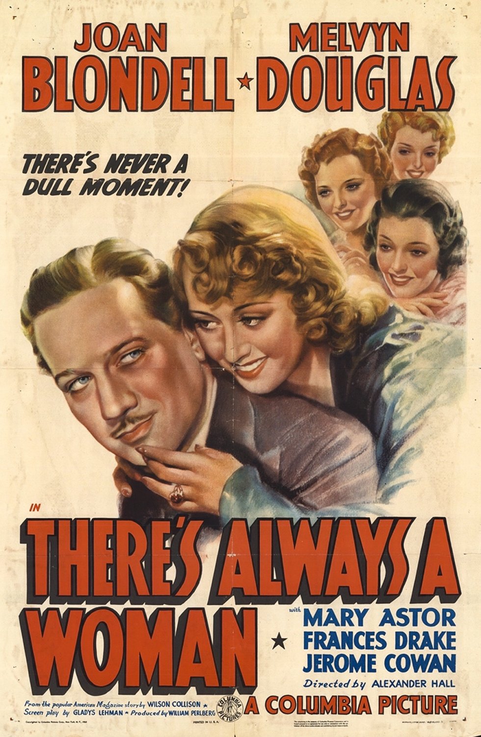 There's Always A Woman (1938) - Joan Blondell  Colorized Version DVD