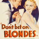 Don't Bet On Blondes (1935) - Warren William Colorized Version  DVD