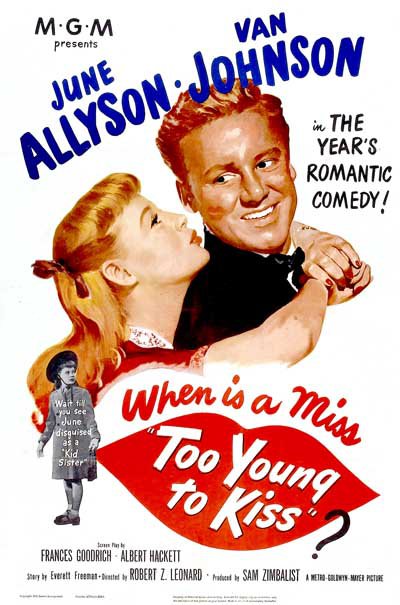 Too Young To Kiss (1951) - Van Johnson  Colorized Version DVD