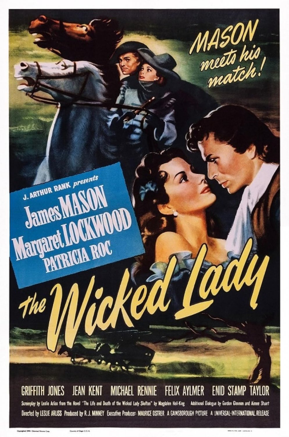 The Wicked Lady (1945) - James Mason  Colorized Version  DVD