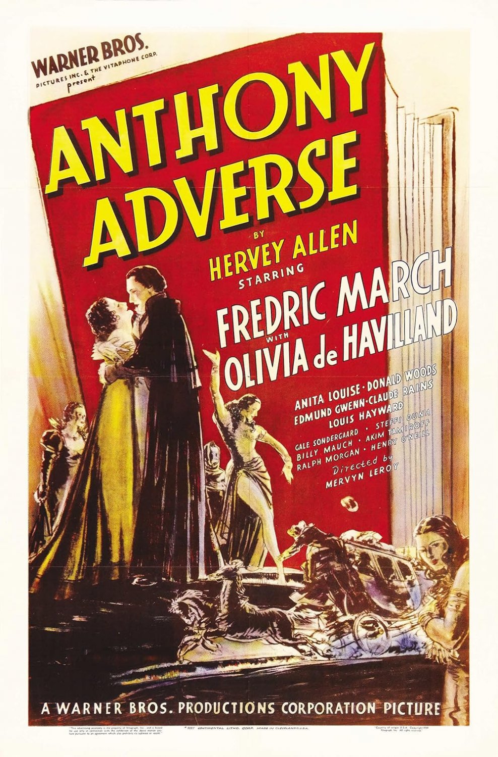 Anthony Adverse (1936) - Fredric March  Colorized Version  DVD