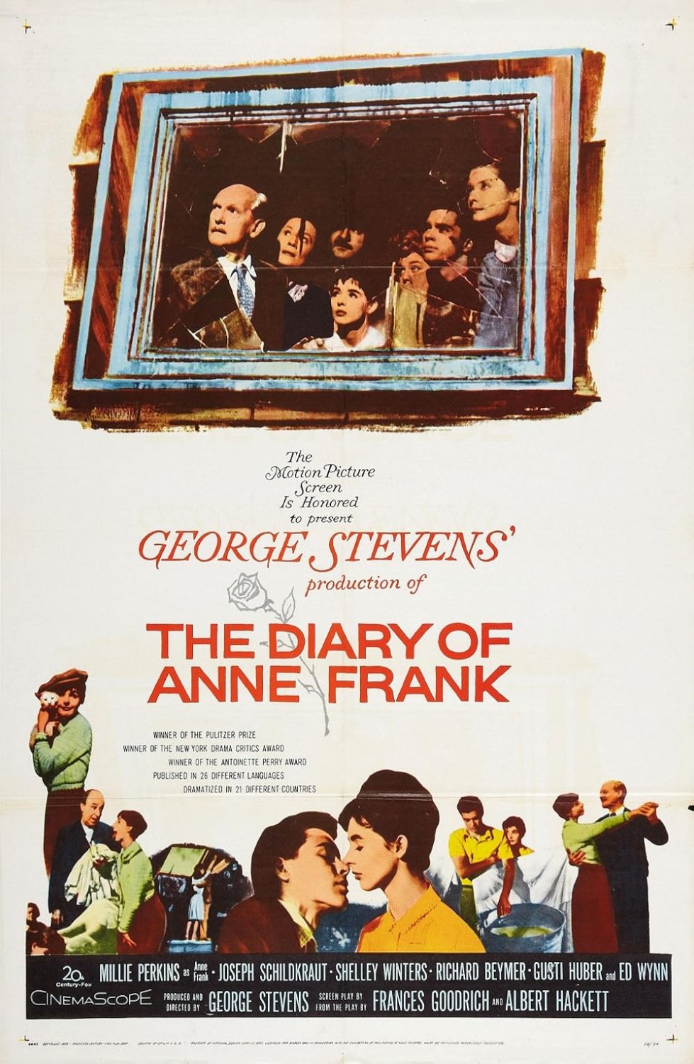 The Diary Of Anne Frank (1959) - Millie Perkins  Colorized Version  DVD