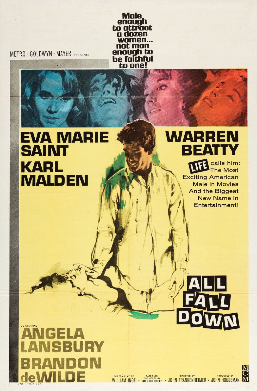All Fall Down (1962) - Warren Beatty  Colorized Version  DVD