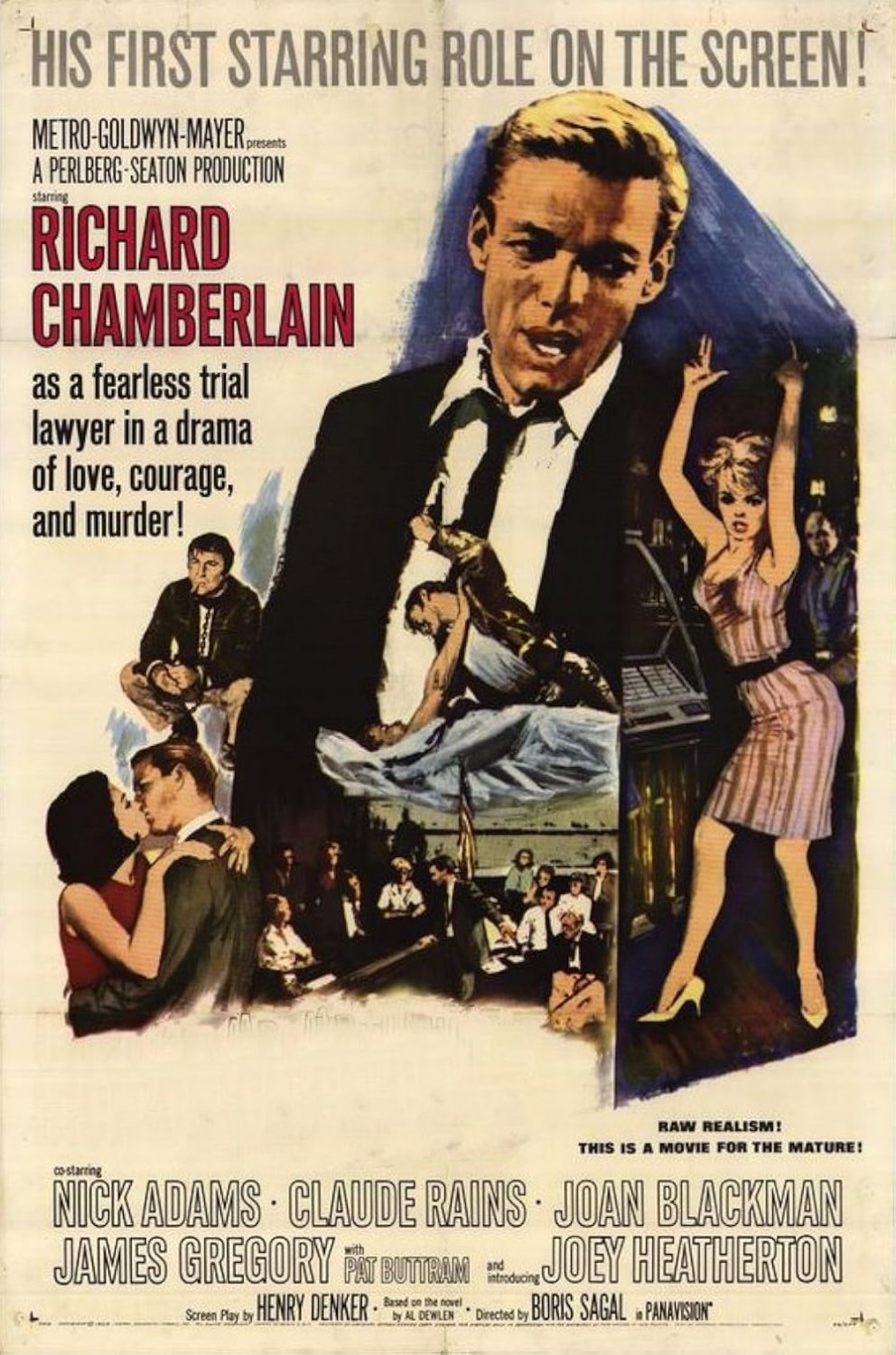 Twilight Of Honor (1963) - Richard Chamberlain  Colorized Version  DVD