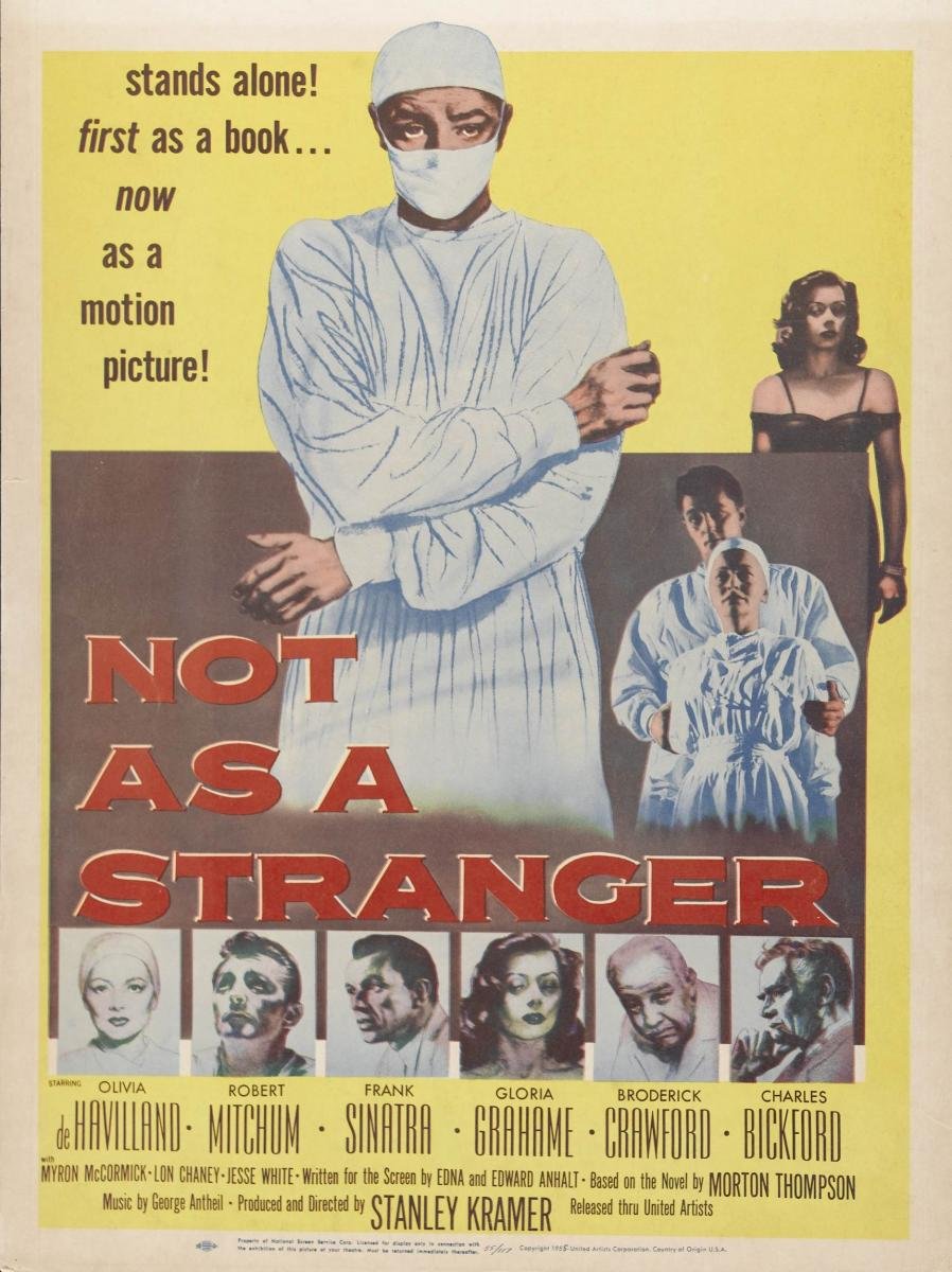 Not As A Stranger (1955) - Robert Mitchum  Colorized Version  DVD