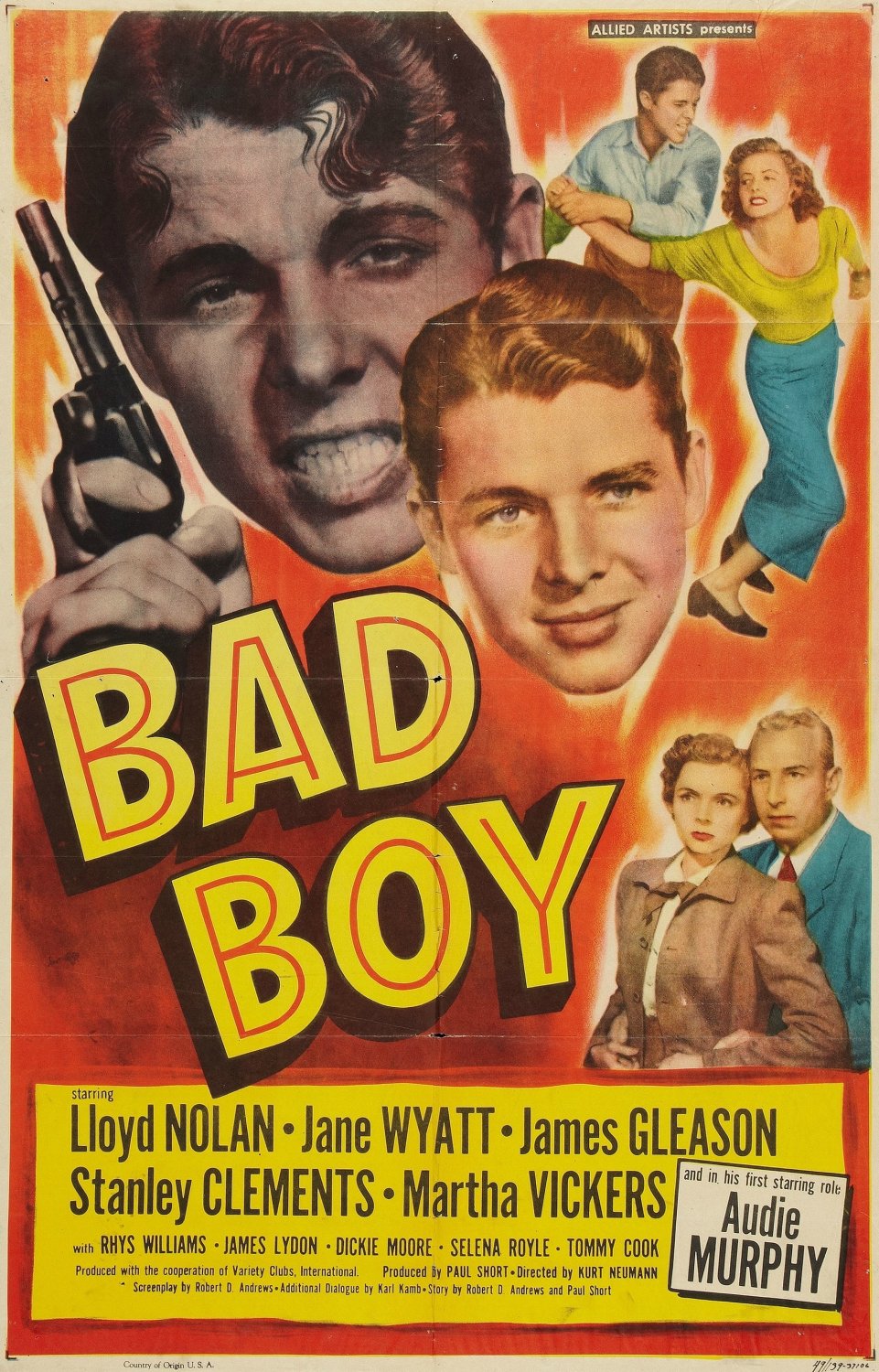 Bad Boy (1949) - Audie Murphy  Colorized Version DVD
