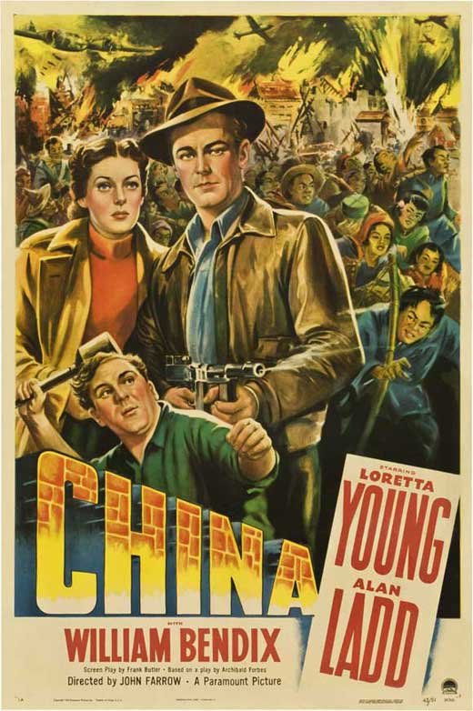 China (1943) - Alan Ladd  Colorized Version  DVD