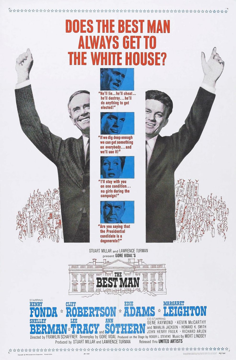 The Best Man (1964) - Henry Fonda  Colorized Version  DVD
