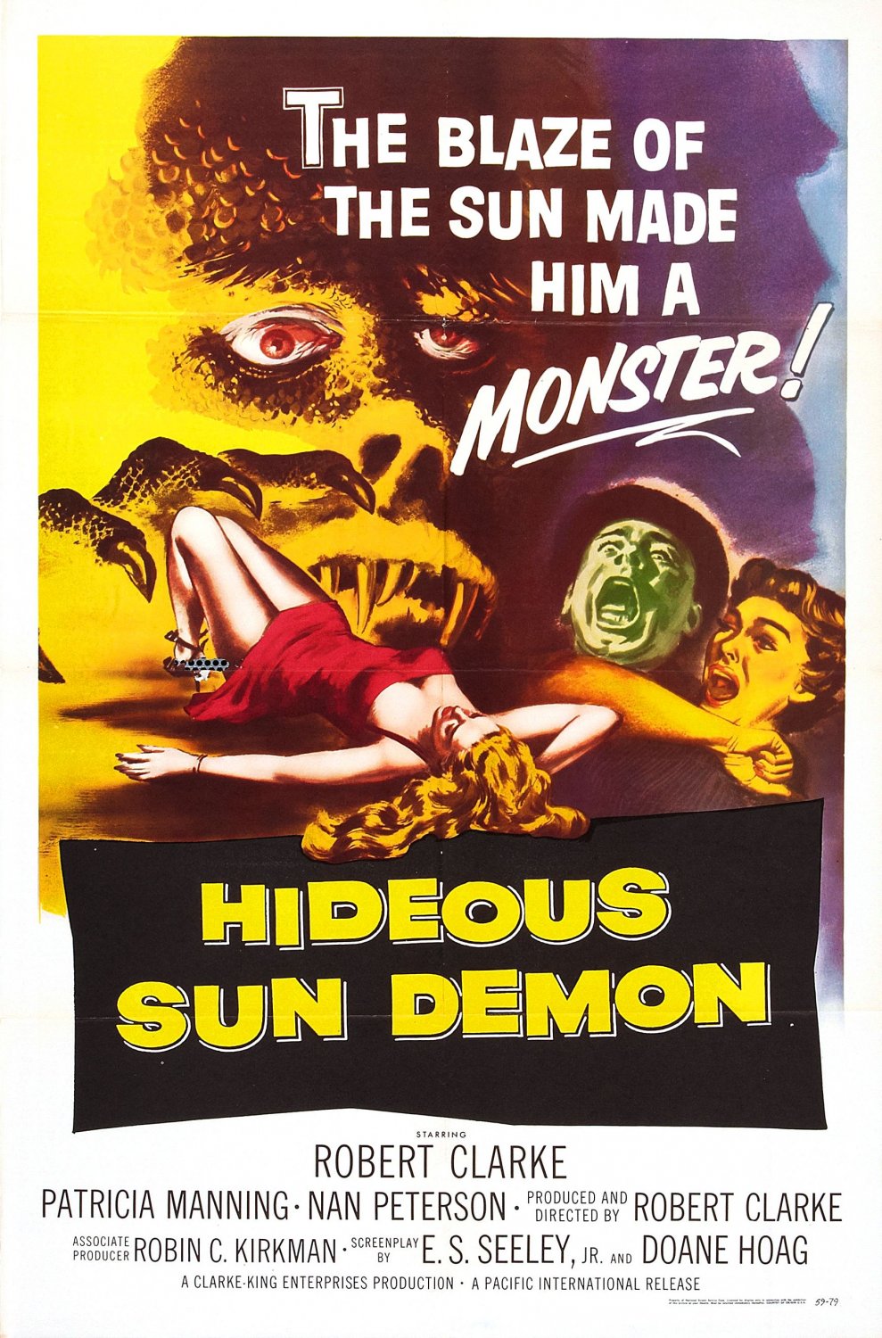 The Hideous Sun Demon (1958) - Robert Clarke  Colorized Version  DVD