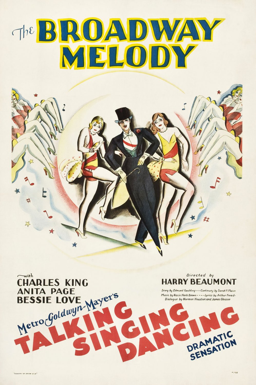 The Broadway Melody (1929) - Charles King  Colorized Version  DVD
