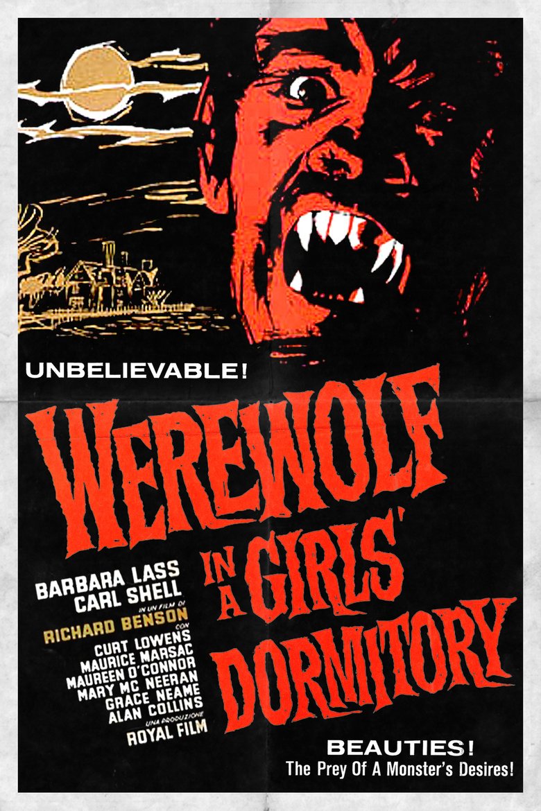 Werewolf In A Girls' Dormitory (1961) - Barbara Lass  Colorized Version  DVD