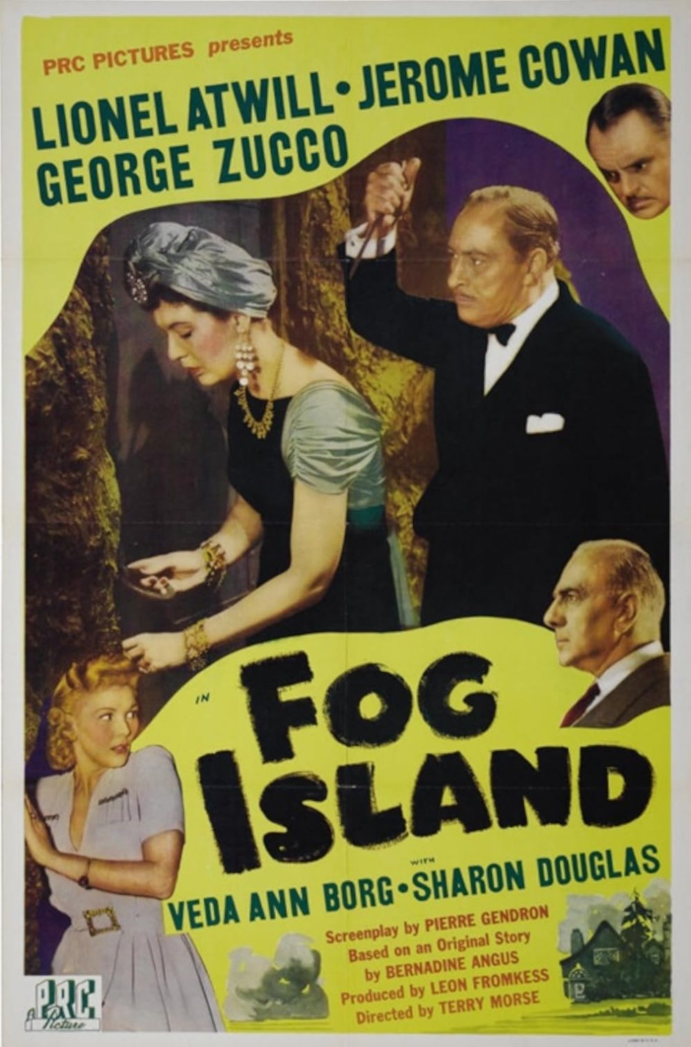 Fog Island (1945) - Lionel Atwill  Colorized Version  DVD