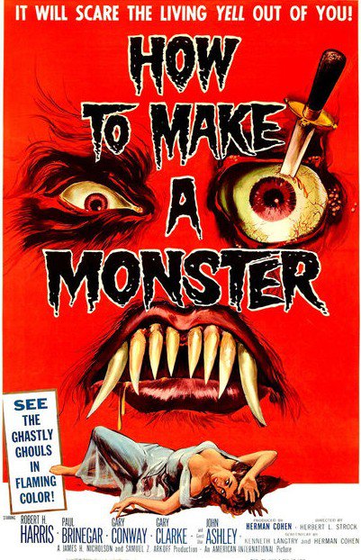 How To Make A Monster (1958) - Robert H. Harris  Colorized Version  DVD