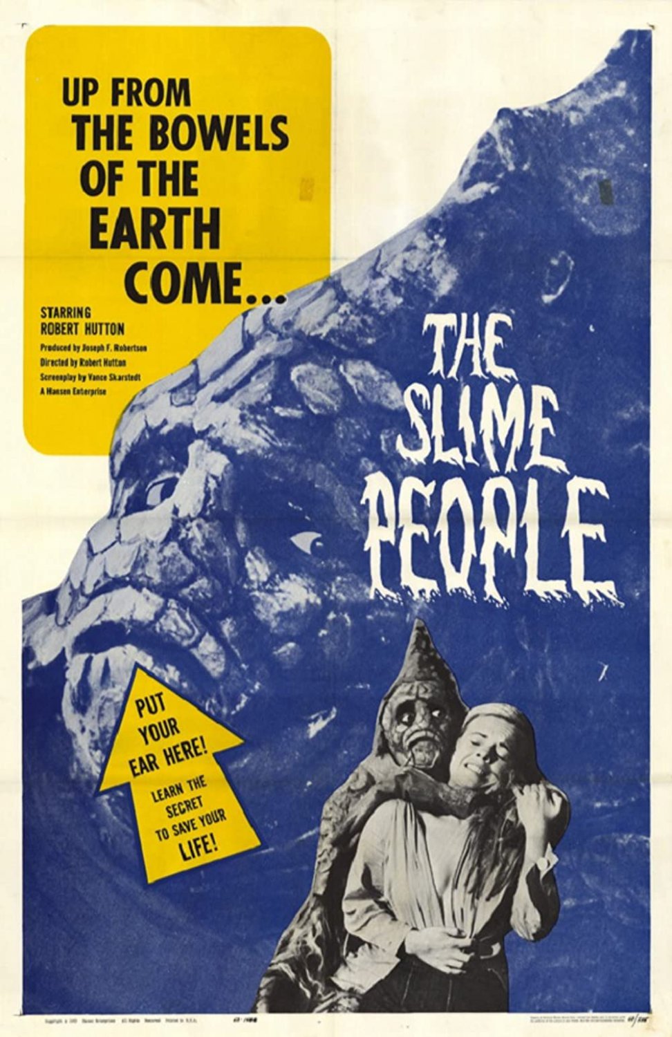 The Slime People (1963) - Robert Hutton  Colorized Version  DVD