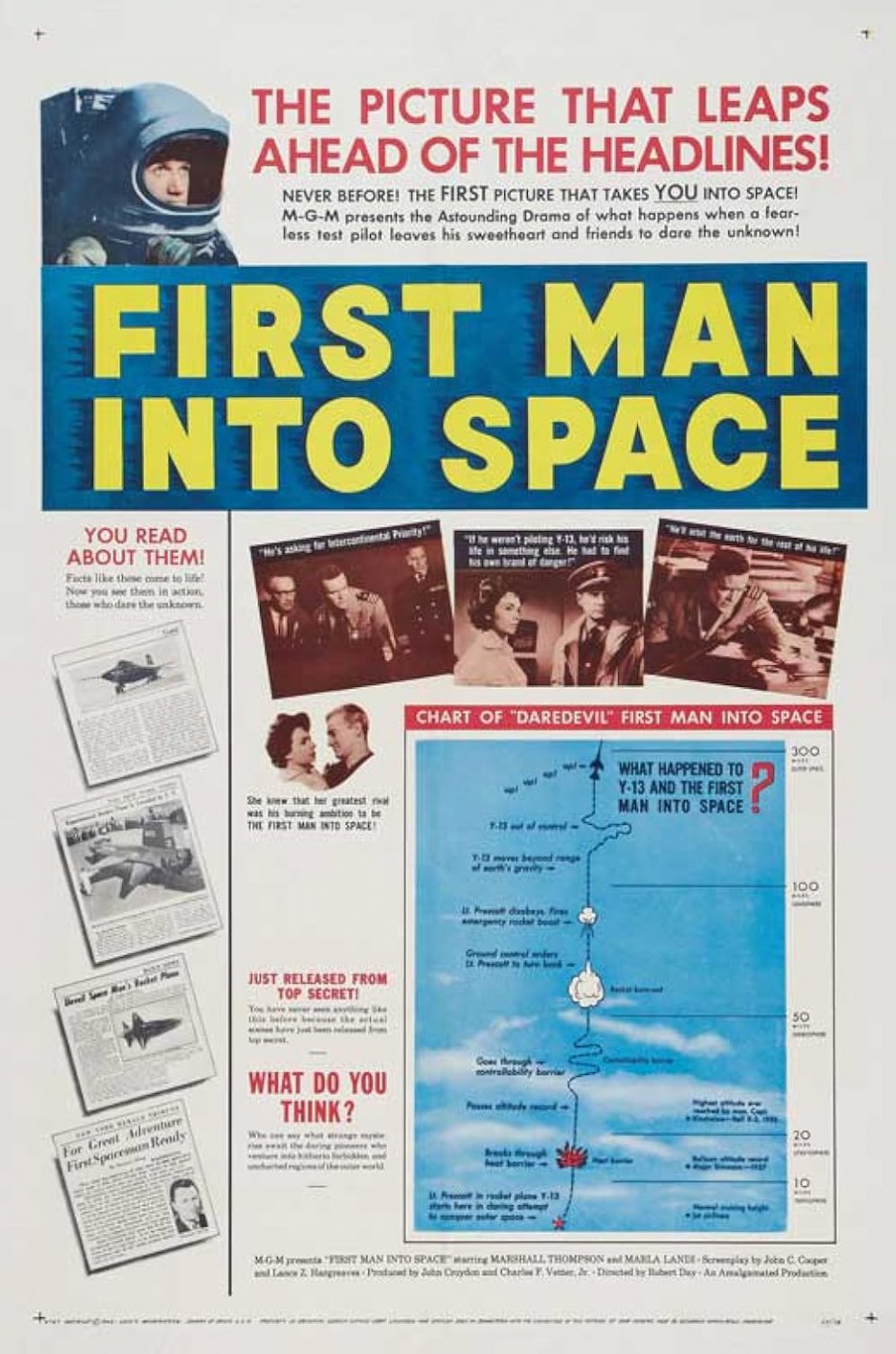 First Man Into Space (1959) - Marshall Thompson  Colorized Version  DVD