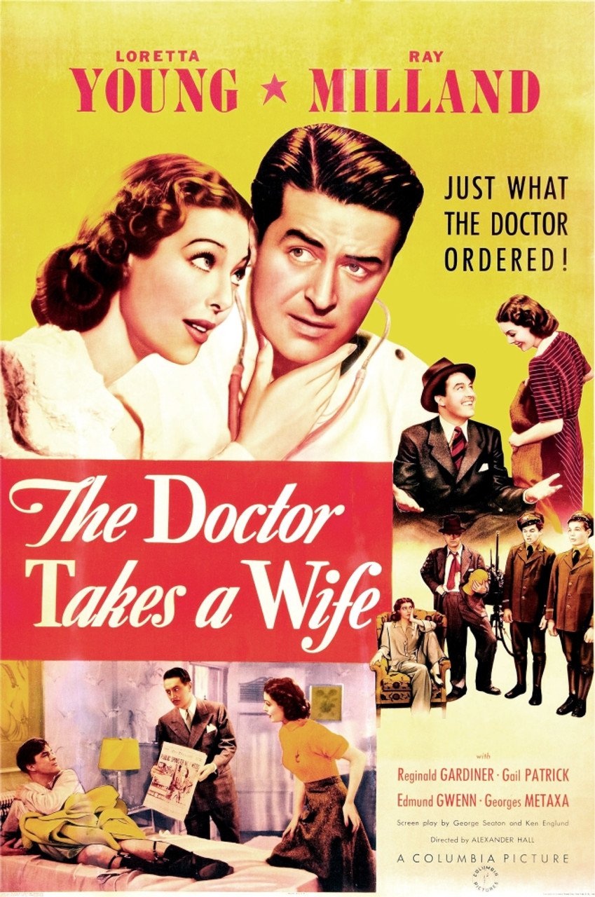 The Doctor Takes A Wife (1940) - Loretta Young  Colorized Version  DVD