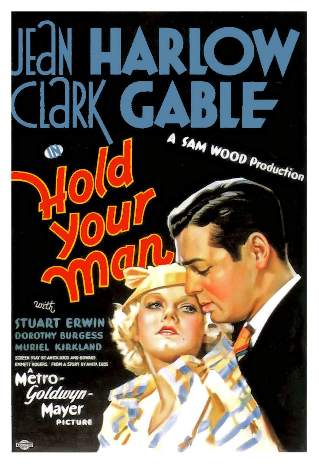 Hold Your Man (1933) - Clark Gable  Colorized Version  DVD