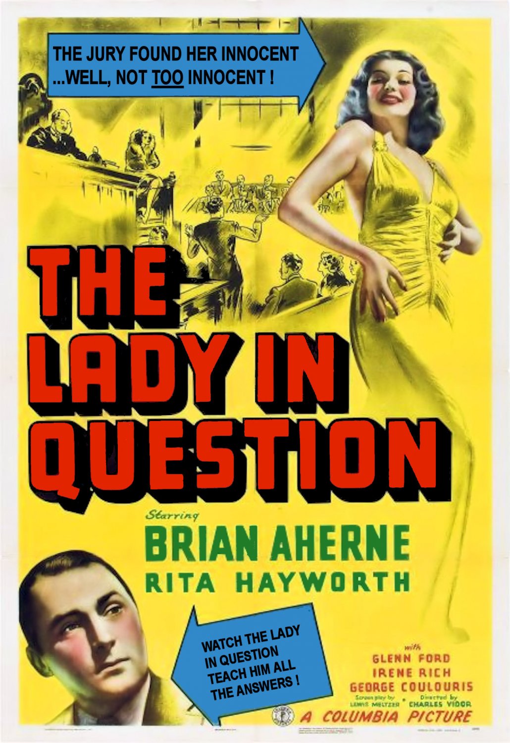 The Lady in Question (1940) - Rita Hayworth  Colorized Version  DVD