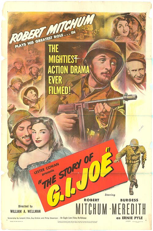 Story of G.I. Joe (1945) - Robert Mitchum  Colorized Version  DVD