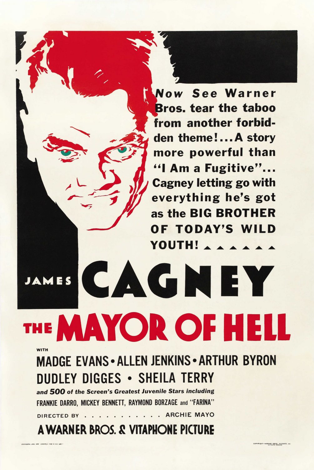The Mayor Of Hell (1933) - James Cagney  Colorized Version  DVD