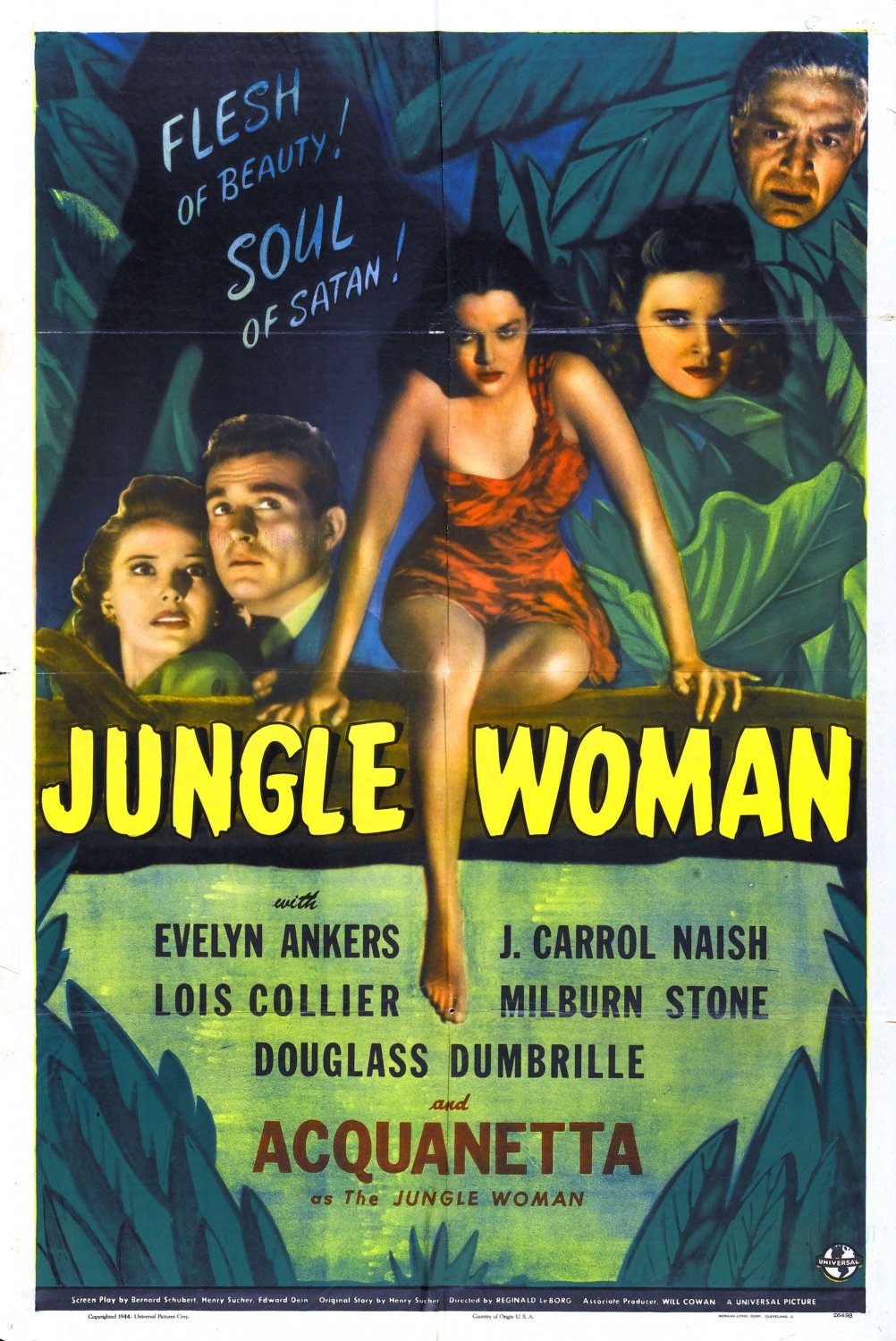 Jungle Woman (1944) - Evelyn Ankers  Colorized Version DVD