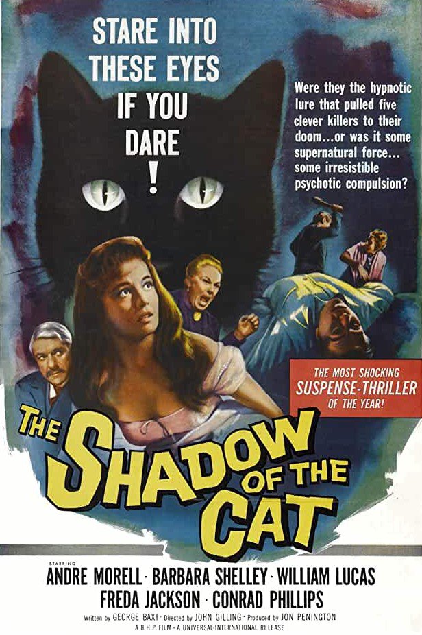 The Shadow Of The Cat (1961) - Barbara Shelley  Colorized Version DVD