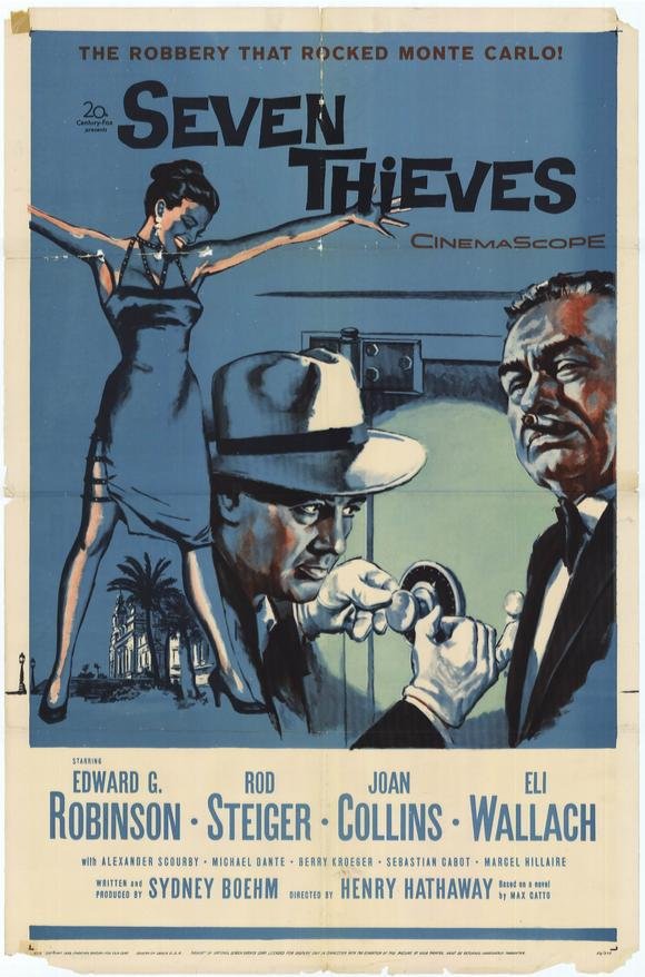 Seven Thieves (1960) - Edward G. Robinson  Colorized Version DVD