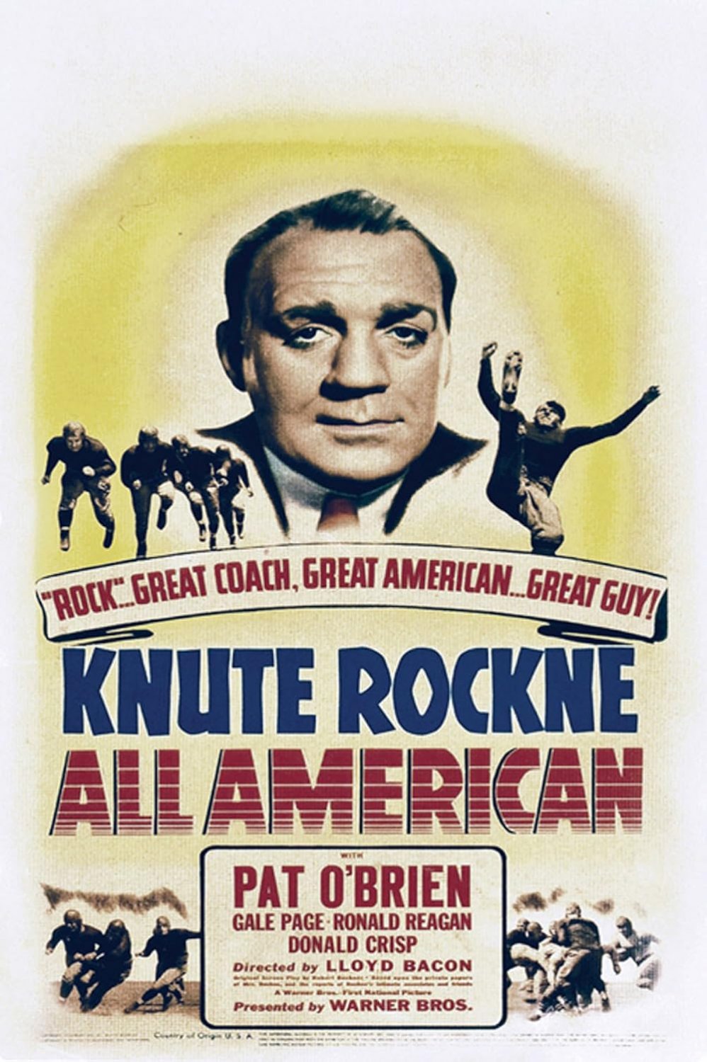 Knute Rockne All American (1940) - Pat O&Acirc;&acute;Brien  Colorized Version  DVD