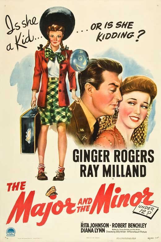 The Major And The Minor (1942) - Ginger Rogers  Colorized Version DVD