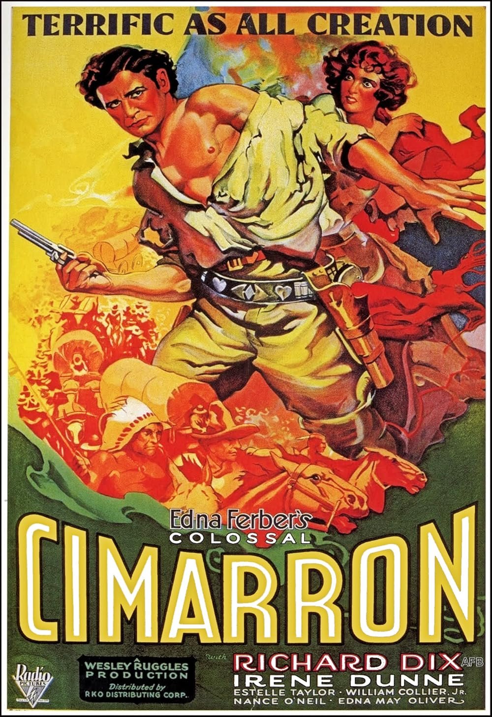 Cimarron (1931) - Richard Dix  Colorized Version  DVD