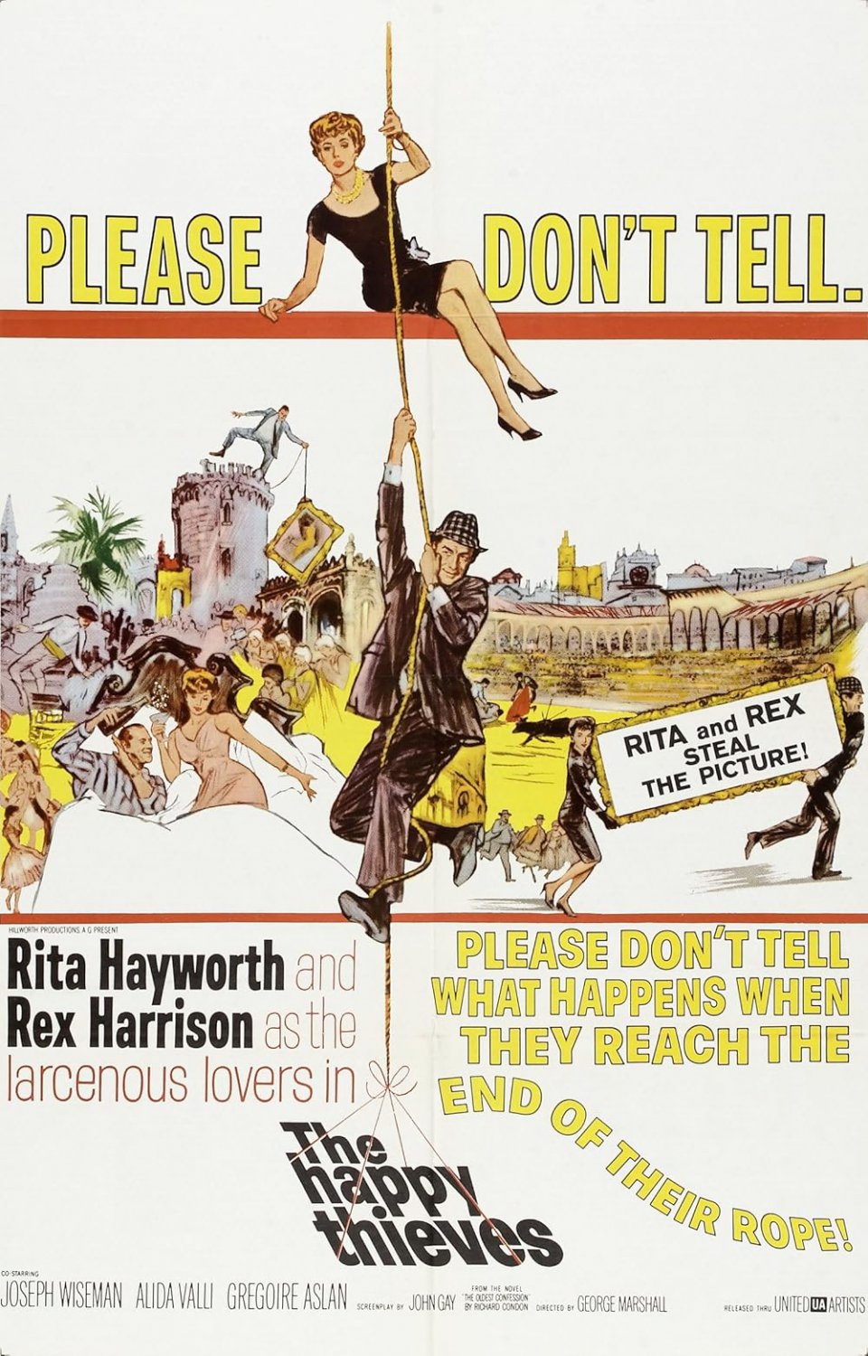 The Happy Thieves (1961) - Rex Harrison  Colorized Version  DVD