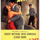 Where Danger Lives (1950) - Robert Mitchum  Colorized Version  DVD