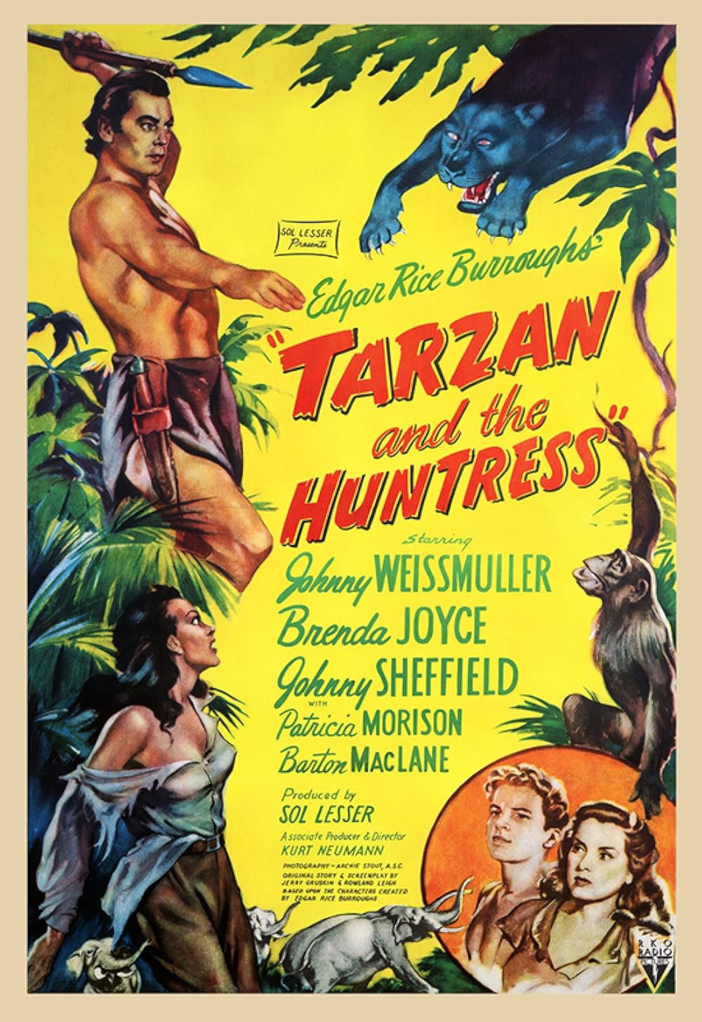 Tarzan And The Huntress (1947) - Johnny Weissmuller  Colorized Version  DVD