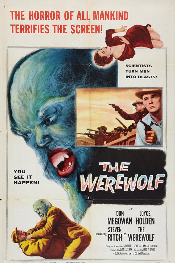 The Werewolf (1956) - Don Megowan  Colorized Version DVD