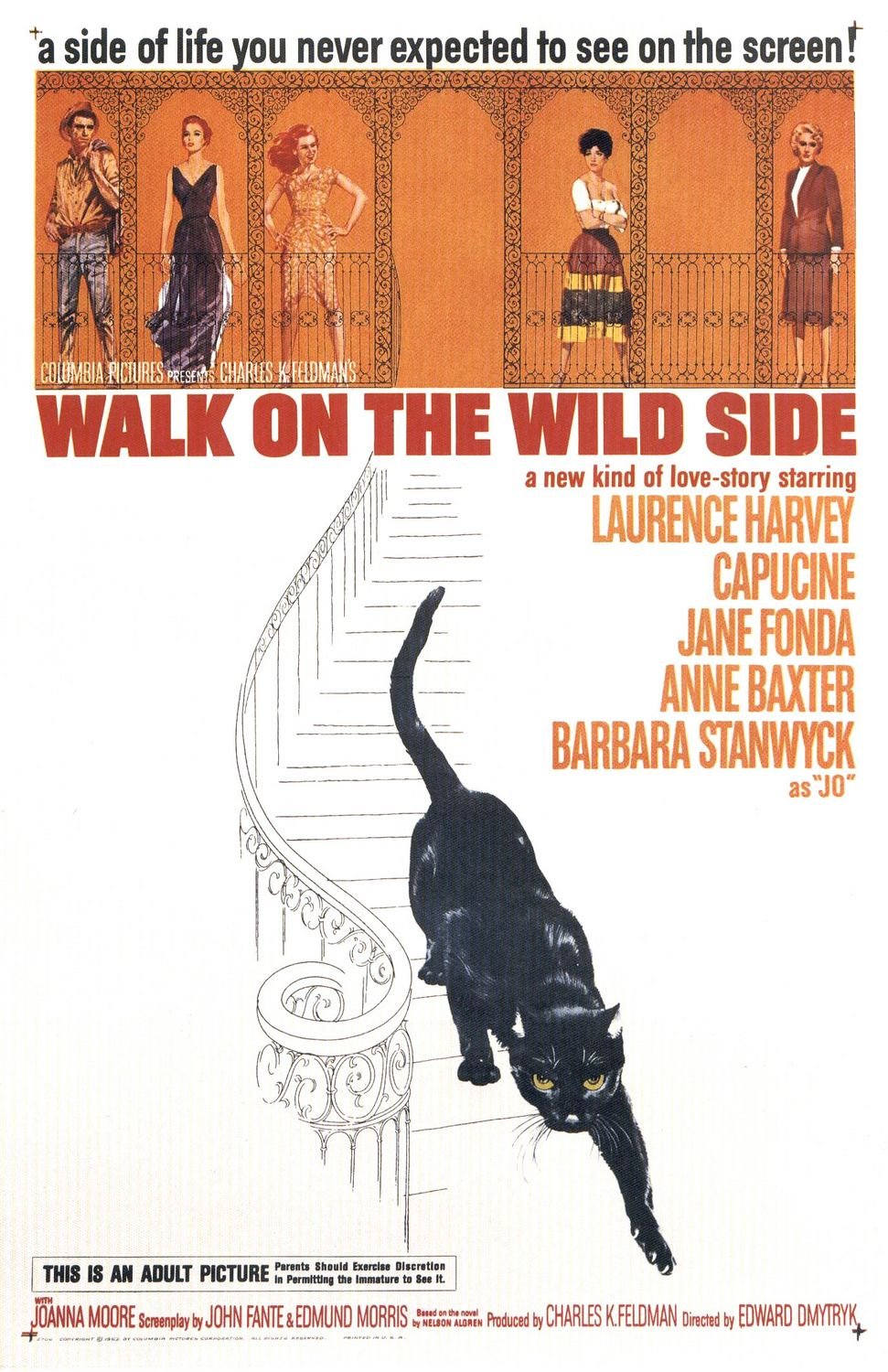 Walk On The Wild Side (1962) - Laurence Harvey  Colorized Version  DVD