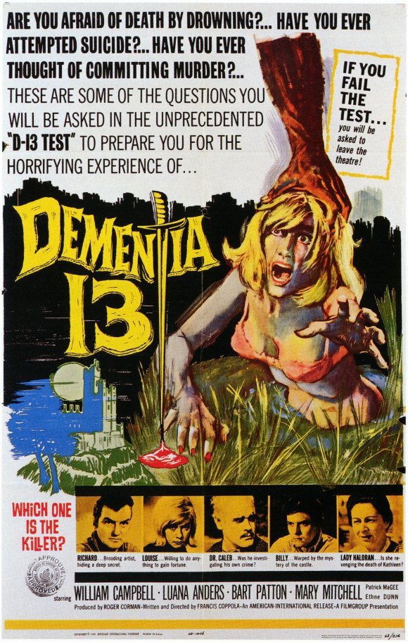 Dementia 13 (1963) - William Campbell  Colorized Version DVD