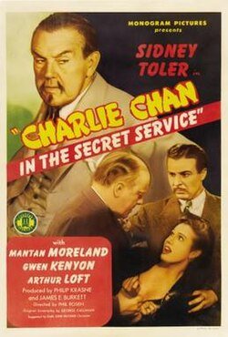 Charlie Chan In The Secret Service (1944) - Sidney Toler  Colorized Version DVD