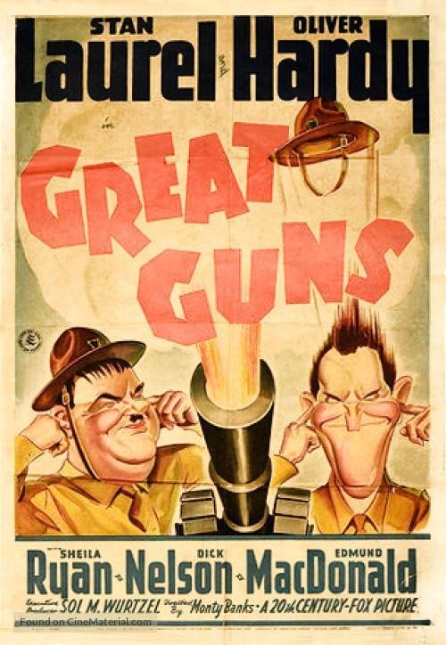 Great Guns (1941) - Laurel & Hardy  Colorized Version  DVD