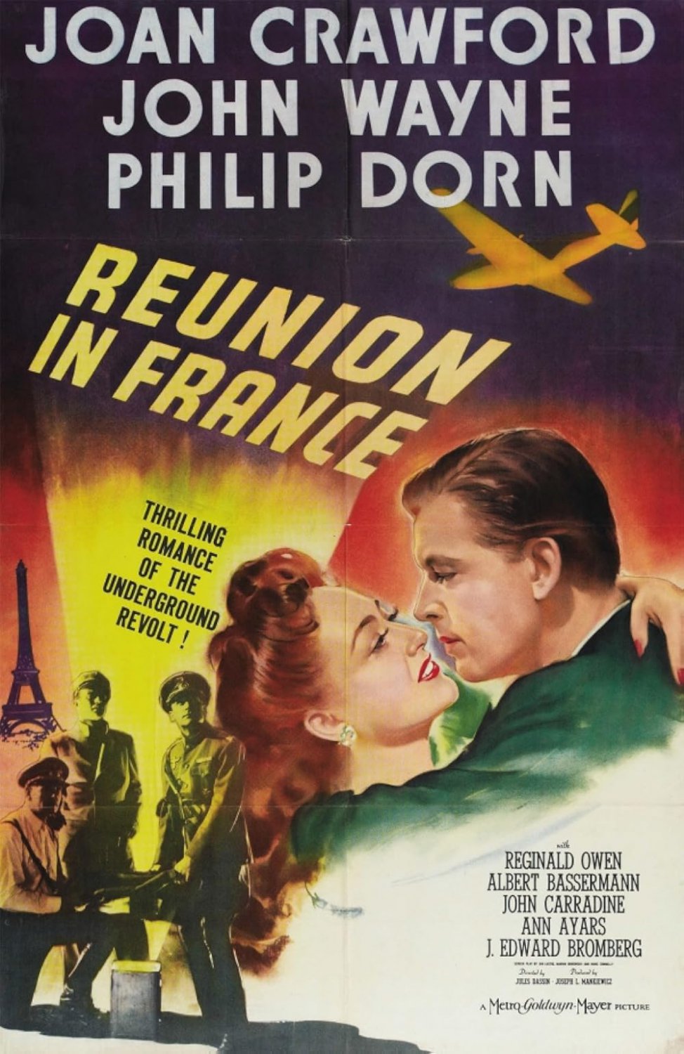 Reunion In France (1942) - John Wayne  Colorized Version  DVD
