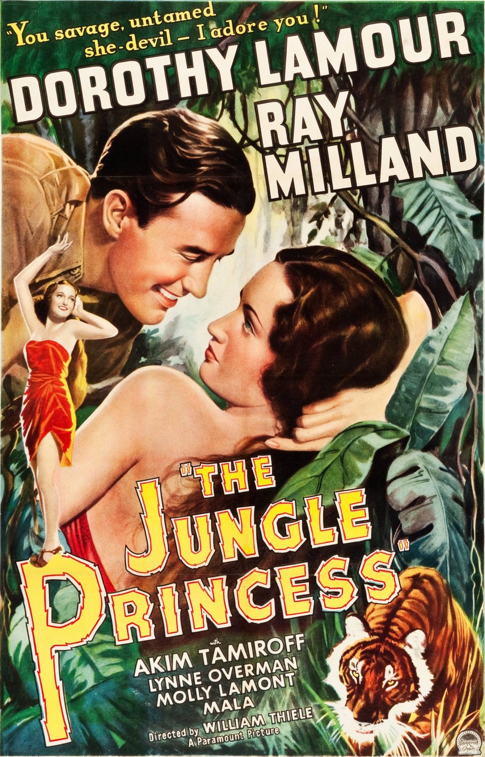 The Jungle Princess (1936) - Dorothy Lamour  Colorized Version  DVD