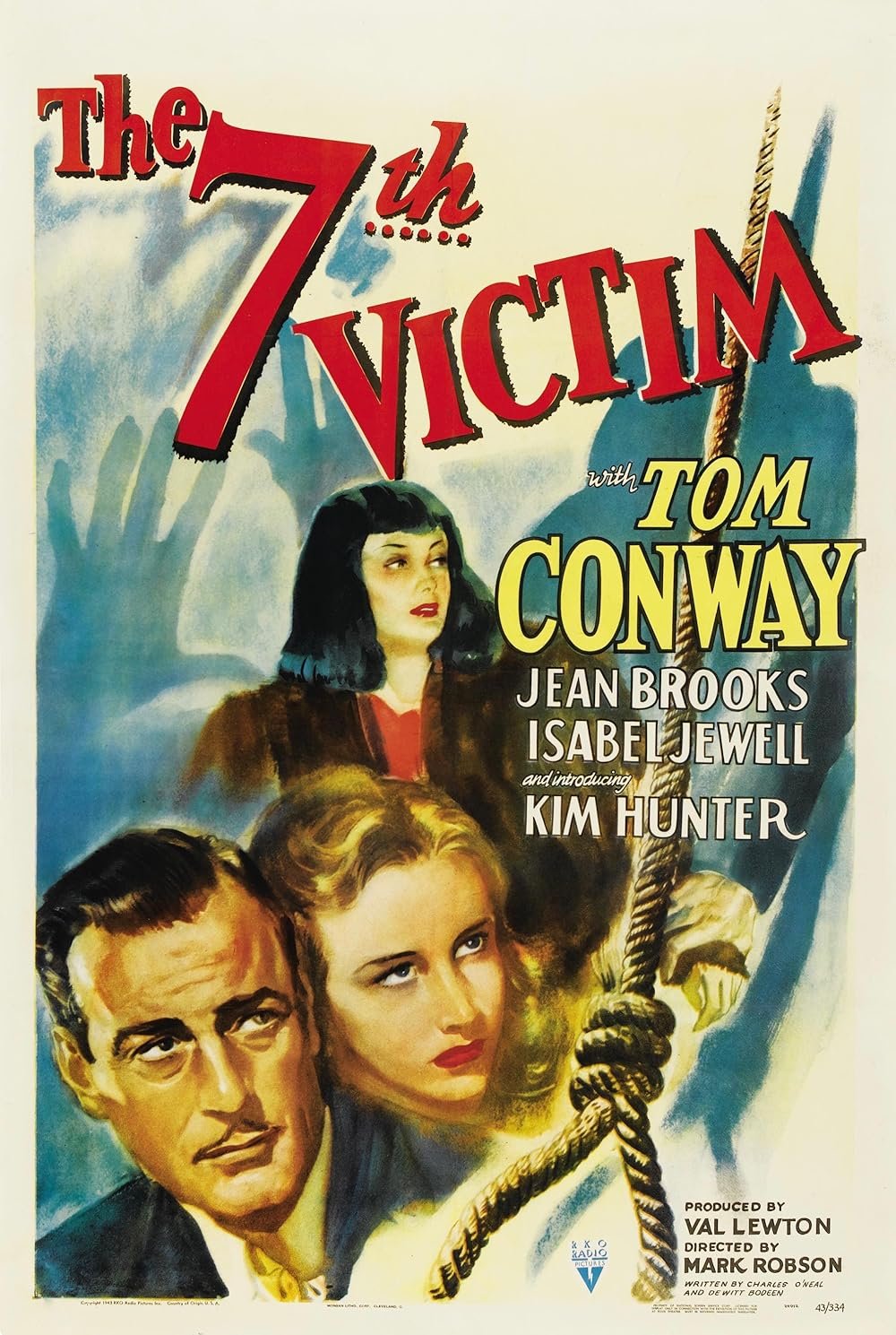 The Seventh Victim (1943) - Tom Conway  Colorized Version  DVD