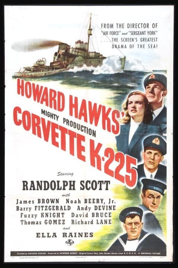 Corvette K-225 (1943) - Randolph Scott  Colorized Version DVD